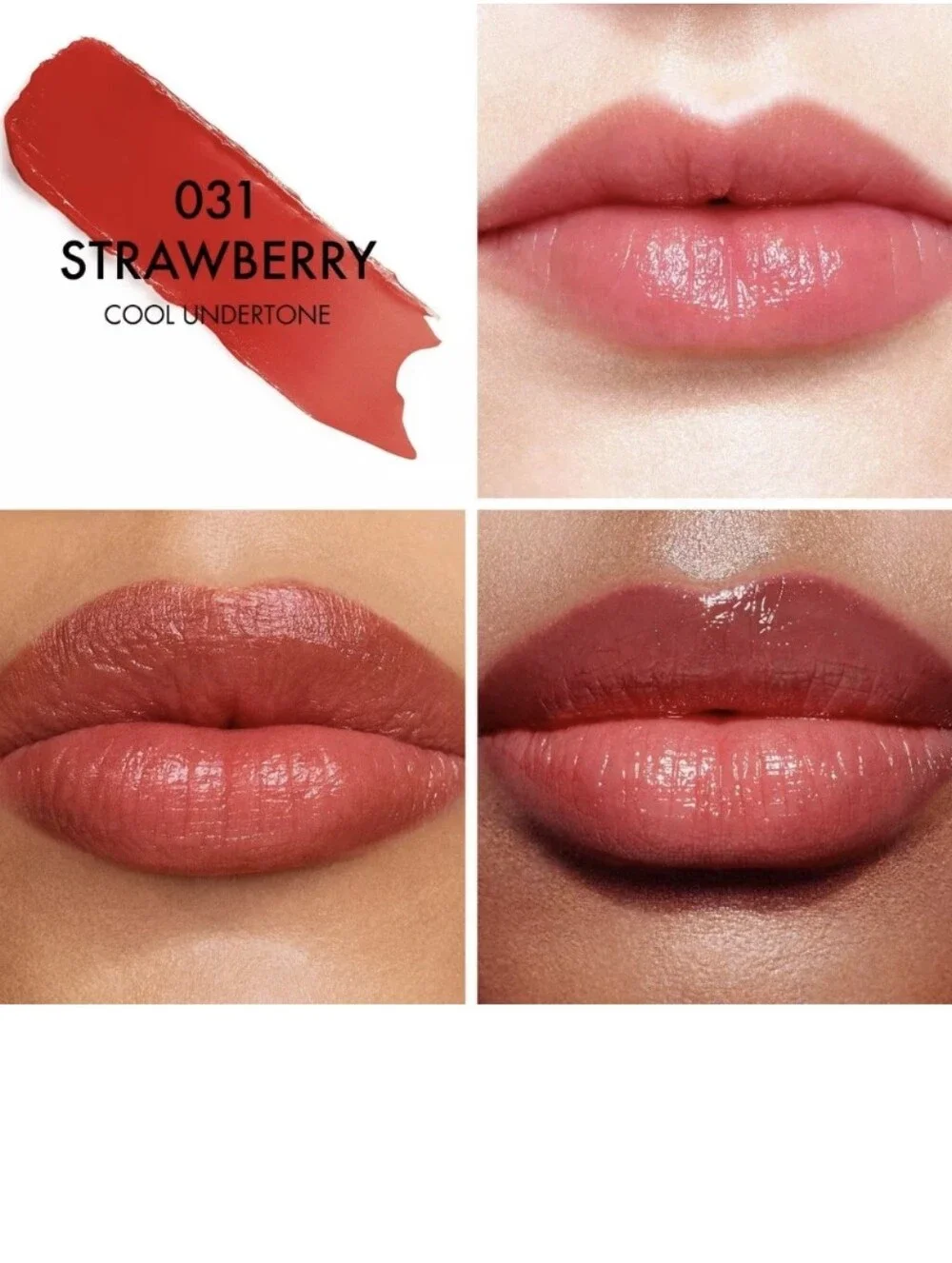 Dior Addict Lip Glow Hydrating Lip Balm: Strawberry (031), .11oz NWOB